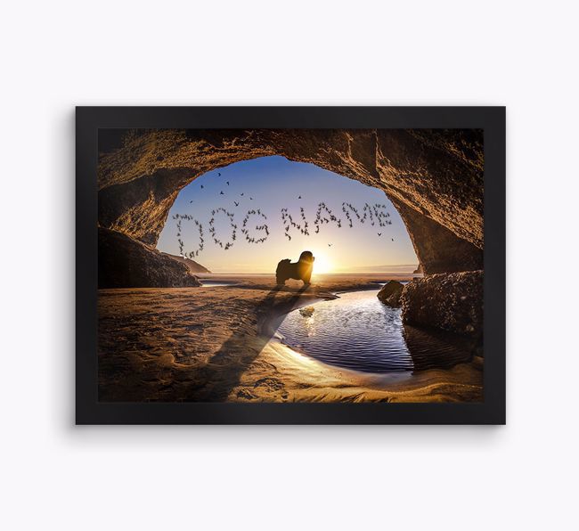 Sunset Cave: Personalised {breedFullName} Framed Print